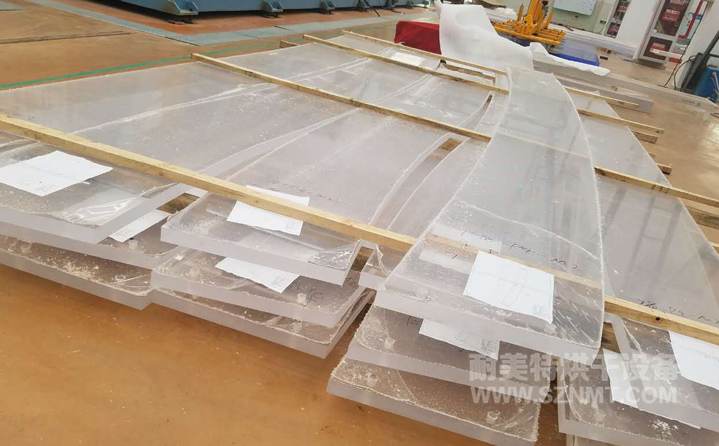 亚克力热弯对开门式加热推车烘箱